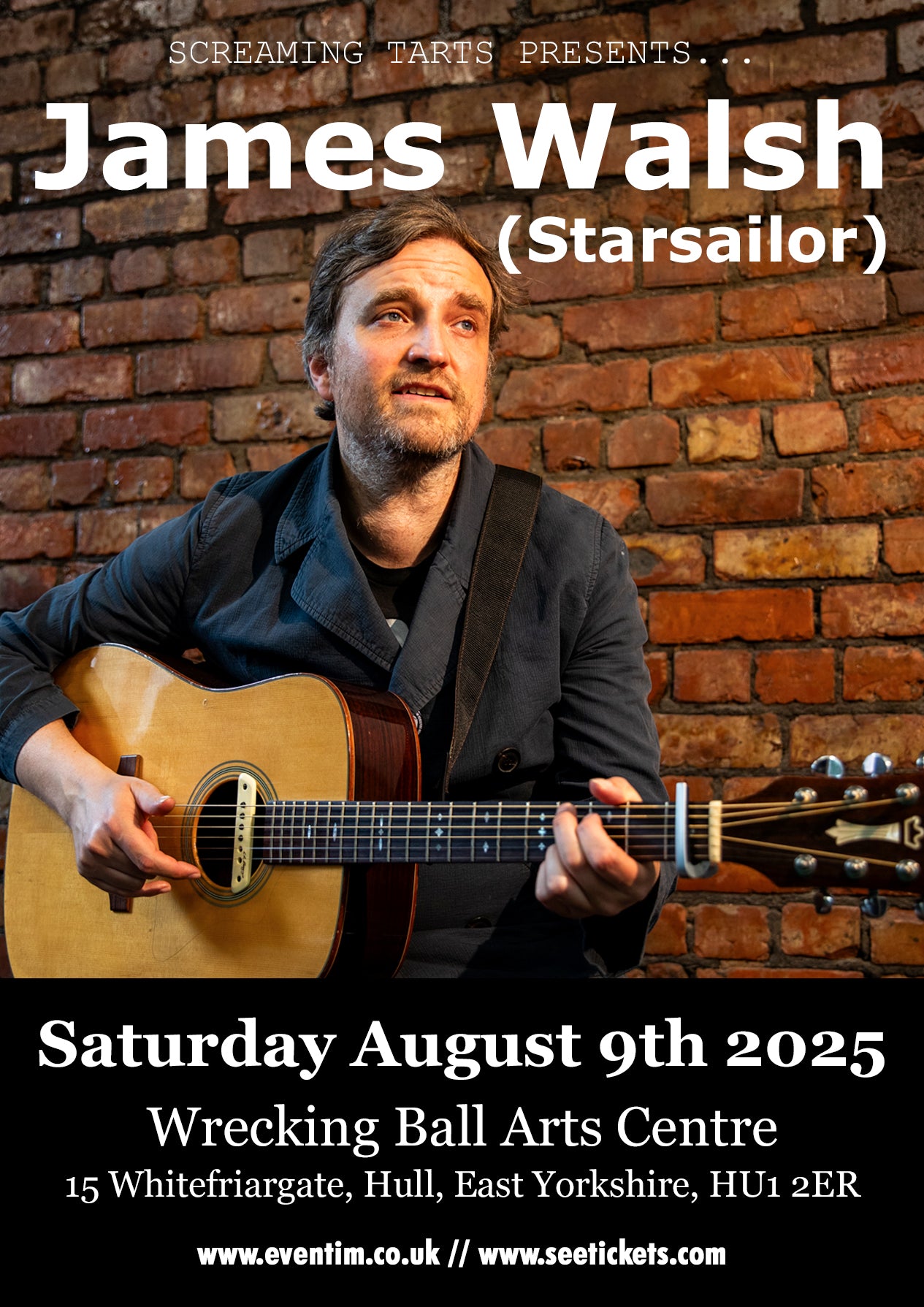 James Walsh (Starsailor) Sat Aug 9th 2025 8pm-10pm
