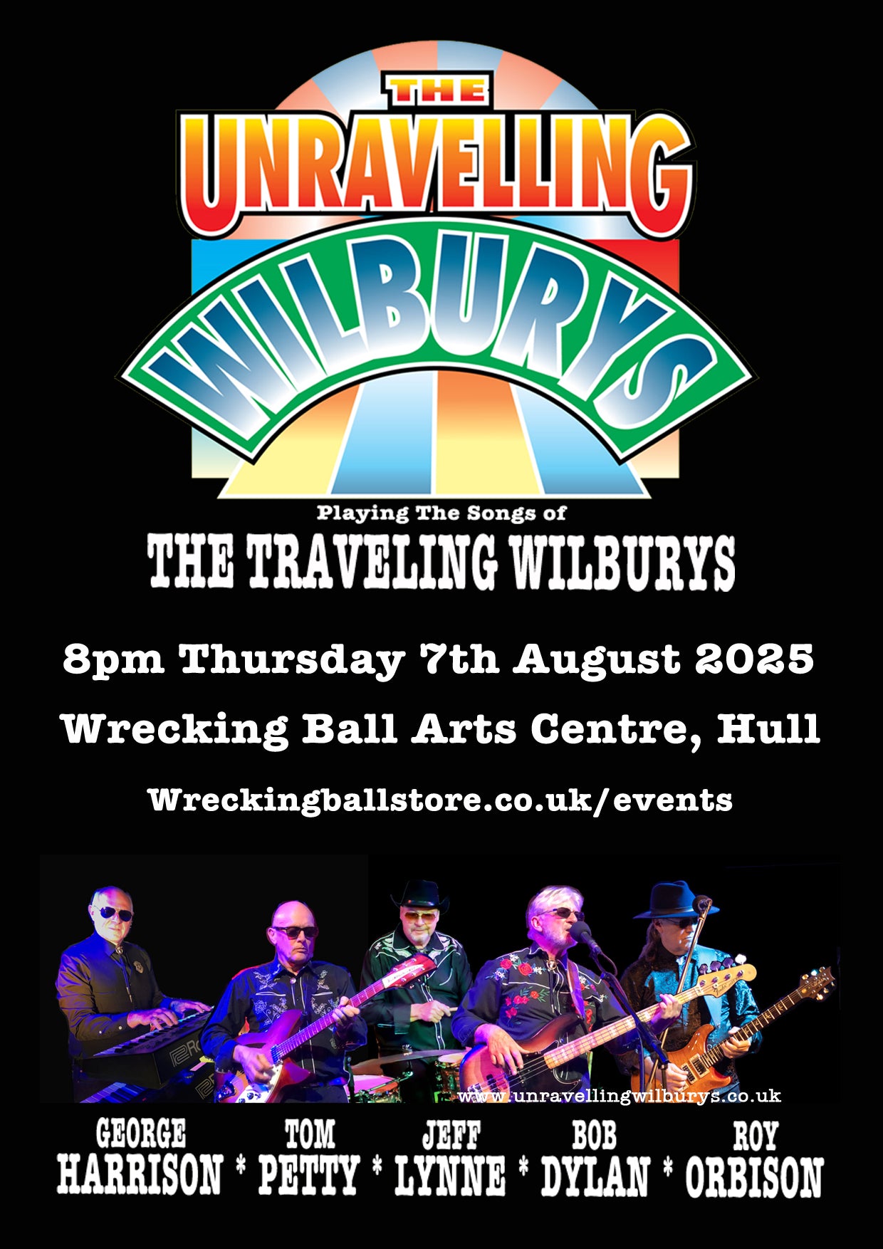 The Unravelling Wilburys  -  Thurs Aug 7th 2025  8pm-10pm