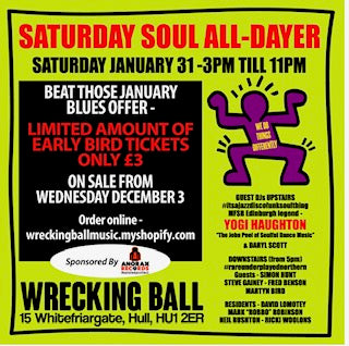 Saturday Soul All-Dayer   Sat Jan 31st 3pm-11pm