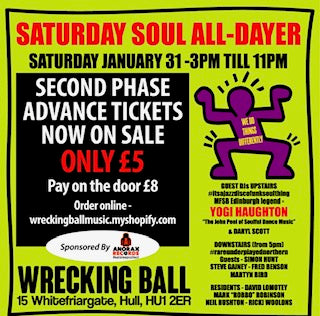 Saturday Soul All-Dayer   Sat Jan 31st 3pm-11pm