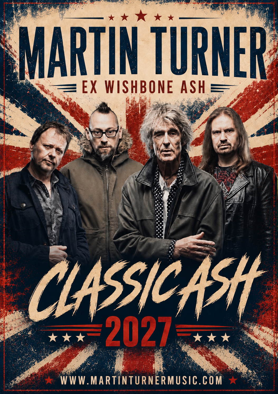 Martin Turner Ex Wishbone Ash   Sat Apr 17th 2027  8pm-10pm