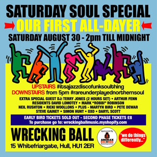 Saturday Soul Special  Sat Aug 30th 2pm - midnight