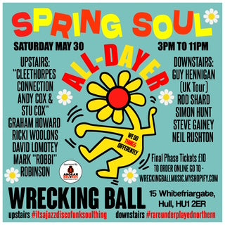 Spring Soul All-Dayer   Sat May 30th 2026  3pm-11pm