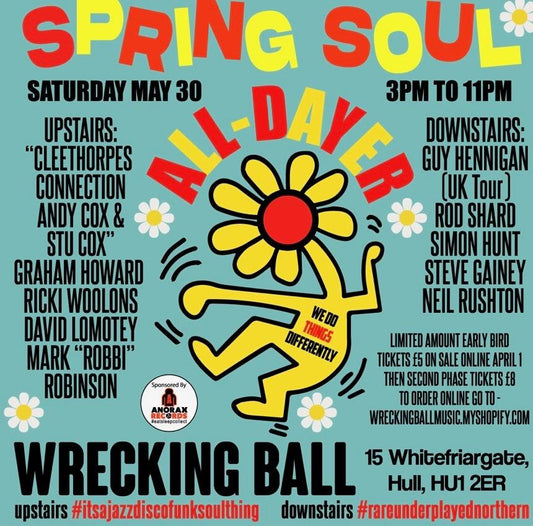 Spring Soul All-Dayer   Sat May 30th 2026  3pm-11pm